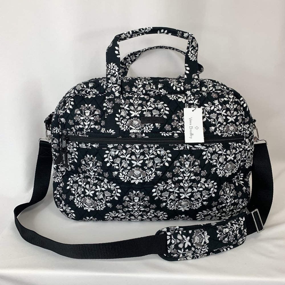 Vera Bradley Medium Traveler Bag Chandelier Noir NEW W TAGS